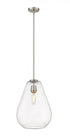 Z-Lite Ayra 1 Light Pendant in Brushed Nickel Finish Model: 488P12-BN