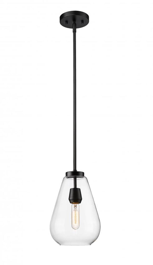Z-Lite Ayra 1 Light Pendant in Brushed Nickel Finish Model: 488P8-BN