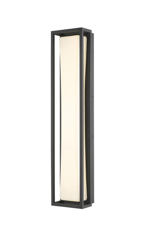 Z-Lite Baden Outdoor 1 Light Outdoor Wall Light in Black Finish Model: 587M-BK-LED