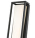 Z-Lite Baden Outdoor 1 Light Outdoor Wall Light in Black Finish Model: 587M-BK-LED