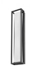 Z-Lite Baden Outdoor 1 Light Outdoor Wall Light in Black Finish Model: 587M-BK-LED