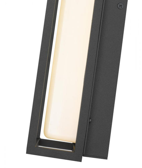 Z-Lite Baden Outdoor 1 Light Outdoor Wall Light in Black Finish Model: 587S-BK-LED