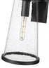 Z-Lite Bar Harbor 1 Light Outdoor Wall Light in Sand Black Finish Model: 5004B-BK