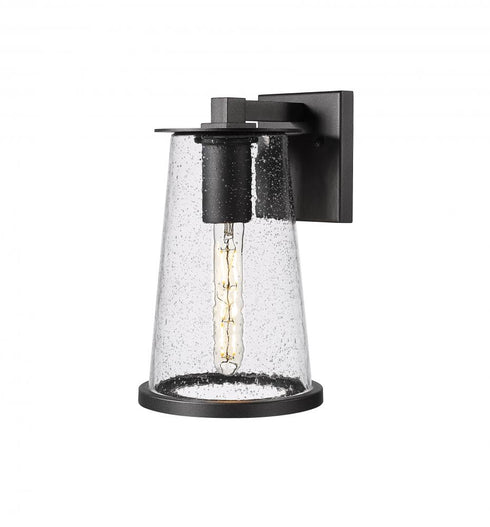 Z-Lite Bar Harbor 1 Light Outdoor Wall Light in Sand Black Finish Model: 5004M-BK