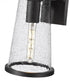 Z-Lite Bar Harbor 1 Light Outdoor Wall Light in Sand Black Finish Model: 5004M-BK