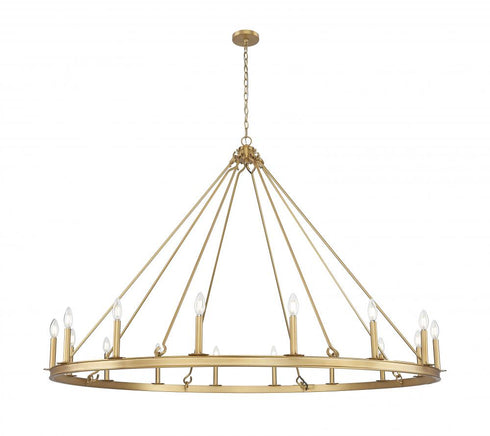 Z-Lite Barclay 16 Light Chandelier in Matte Black Finish Model: 482R-16MB