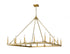 Z-Lite Barclay 16 Light Chandelier in Matte Black Finish Model: 482S-16MB