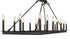 Z-Lite Barclay 16 Light Linear Chandelier in Matte Black Finish Model: 482-16L-MB