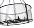 Z-Lite Barrington 8 Light Chandelier in Matte Black Finish Model: 346P32-MB