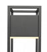 Z-Lite Barwick 1 Light Outdoor Pier Mounted Fixture in Black Finish Model: 585PHMS-SQPM-BK-LED