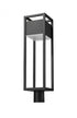 Z-Lite Barwick 1 Light Outdoor Post Mount Fixture in Black Finish Model: 585PHBR-BK-LED