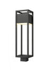 Z-Lite Barwick 1 Light Outdoor Post Mount Fixture in Black Finish Model: 585PHBS-BK-LED