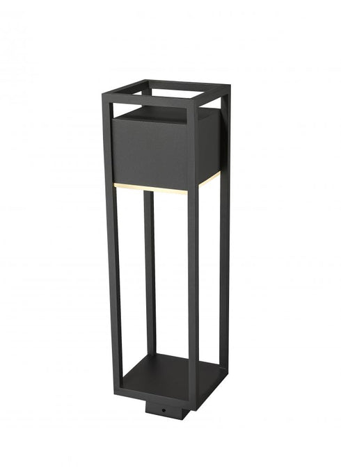 Z-Lite Barwick 1 Light Outdoor Post Mount Fixture in Black Finish Model: 585PHBS-BK-LED