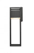 Z-Lite Barwick 1 Light Outdoor Wall Light in Black Finish Model: 585B-BK-LED