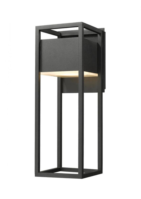 Z-Lite Barwick 1 Light Outdoor Wall Light in Black Finish Model: 585M-BK-LED
