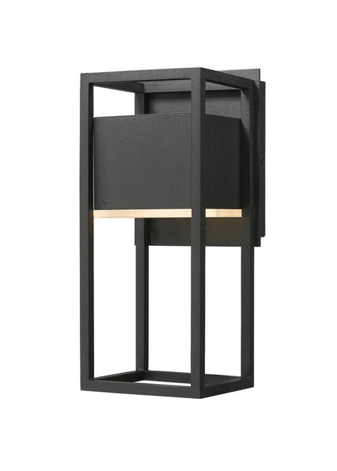 Z-Lite Barwick 1 Light Outdoor Wall Light in Black Finish Model: 585S-BK-LED