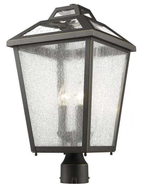 Z-Lite Bayland 3 Light Outdoor Post Mount Fixture in Oil Rubbed Bronze Finish Model: 539PHBR-ORB