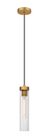 Z-Lite Beau 1 Light Pendant in Brushed Nickel Finish Model: 740P-BN