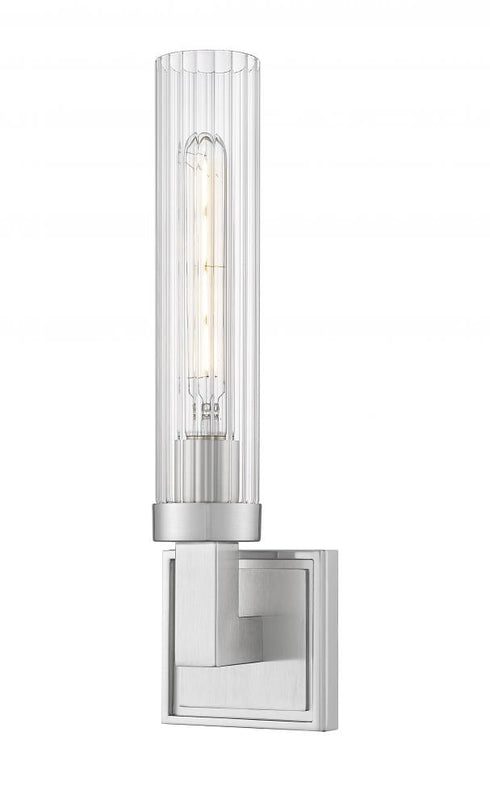 Z-Lite Beau 1 Light Wall Sconce in Brushed Nickel Finish Model: 740-1S-BN
