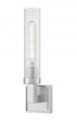 Z-Lite Beau 1 Light Wall Sconce in Brushed Nickel Finish Model: 740-1S-BN