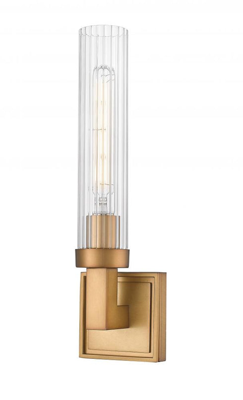 Z-Lite Beau 1 Light Wall Sconce in Brushed Nickel Finish Model: 740-1S-BN