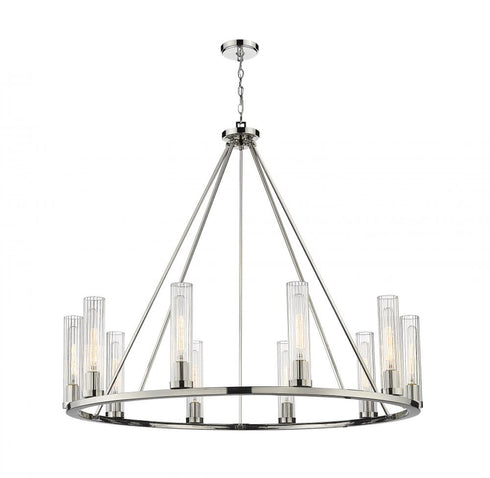 Z-Lite Beau 10 Light Chandelier in Bronze Finish Model: 3031-10BRZ