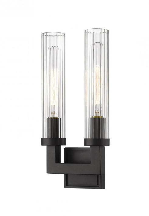 Z-Lite Beau 2 Light Wall Sconce in Bronze Finish Model: 3031-2S-BRZ