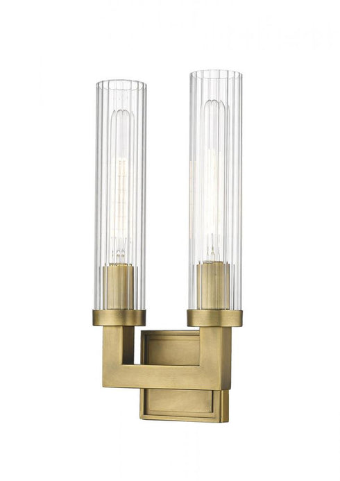 Z-Lite Beau 2 Light Wall Sconce in Bronze Finish Model: 3031-2S-BRZ