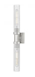 Z-Lite Beau 2 Light Wall Sconce in Brushed Nickel Finish Model: 740-2W-BN