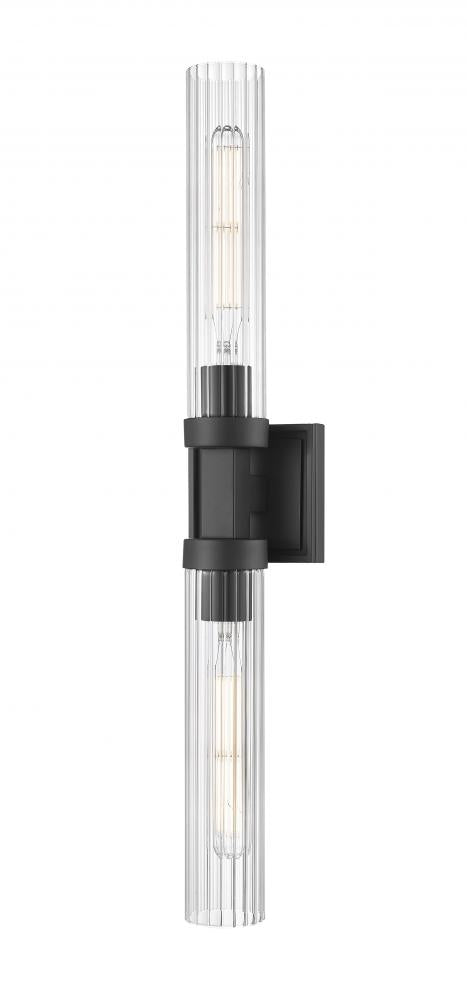 Z-Lite Beau 2 Light Wall Sconce in Brushed Nickel Finish Model: 740-2W-BN
