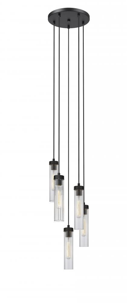 Z-Lite Beau 5 Light Chandelier in Brushed Nickel Finish Model: 740P-5R-BN