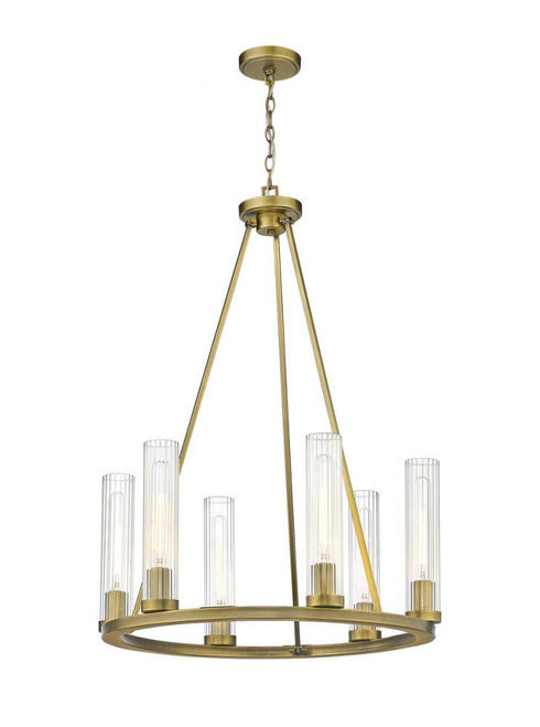 Z-Lite Beau 6 Light Chandelier in Bronze Finish Model: 3031-6BRZ