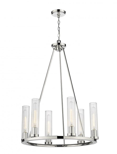 Z-Lite Beau 6 Light Chandelier in Bronze Finish Model: 3031-6BRZ