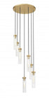 Z-Lite Beau 7 Light Chandelier in Brushed Nickel Finish Model: 740P-7R-BN