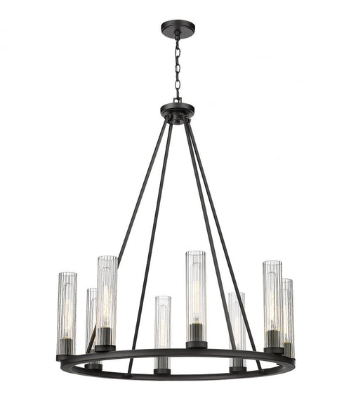Z-Lite Beau 8 Light Chandelier in Bronze Finish Model: 3031-8BRZ