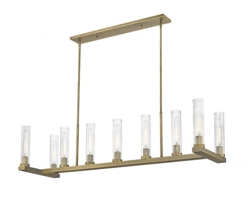 Z-Lite Beau 9 Light Linear Chandelier in Bronze Finish Model: 3031-9L-BRZ