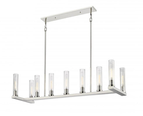 Z-Lite Beau 9 Light Linear Chandelier in Bronze Finish Model: 3031-9L-BRZ
