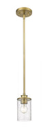 Z-Lite Beckett 1 Light Pendant in Brushed Nickel Finish Model: 492MP-BN