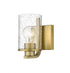 Z-Lite Beckett 1 Light Wall Sconce in Brushed Nickel Finish Model: 492-1S-BN