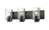Z-Lite Beckett 3 Light Vanity in Brushed Nickel Finish Model: 492-3V-BN