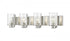 Z-Lite Beckett 4 Light Vanity in Brushed Nickel Finish Model: 492-4V-BN