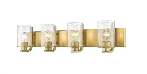 Z-Lite Beckett 4 Light Vanity in Brushed Nickel Finish Model: 492-4V-BN