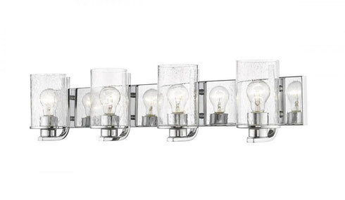 Z-Lite Beckett 4 Light Vanity in Brushed Nickel Finish Model: 492-4V-BN