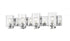 Z-Lite Beckett 4 Light Vanity in Brushed Nickel Finish Model: 492-4V-BN