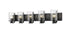 Z-Lite Beckett 5 Light Vanity in Brushed Nickel Finish Model: 492-5V-BN