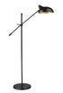 Z-Lite Bellamy 1 Light Floor Lamp in Matte Black Finish Model: 1942FL-MB