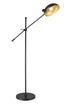 Z-Lite Bellamy 1 Light Floor Lamp in Matte Black Finish Model: 1942FL-MB