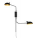 Z-Lite Bellamy 2 Light Wall Sconce in Matte Black Finish Model: 1942-2S-MB