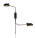 Z-Lite Bellamy 2 Light Wall Sconce in Matte Black Finish Model: 1942-2S-MB