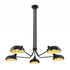 Z-Lite Bellamy 5 Light Chandelier in Matte Black Finish Model: 1942-5MB